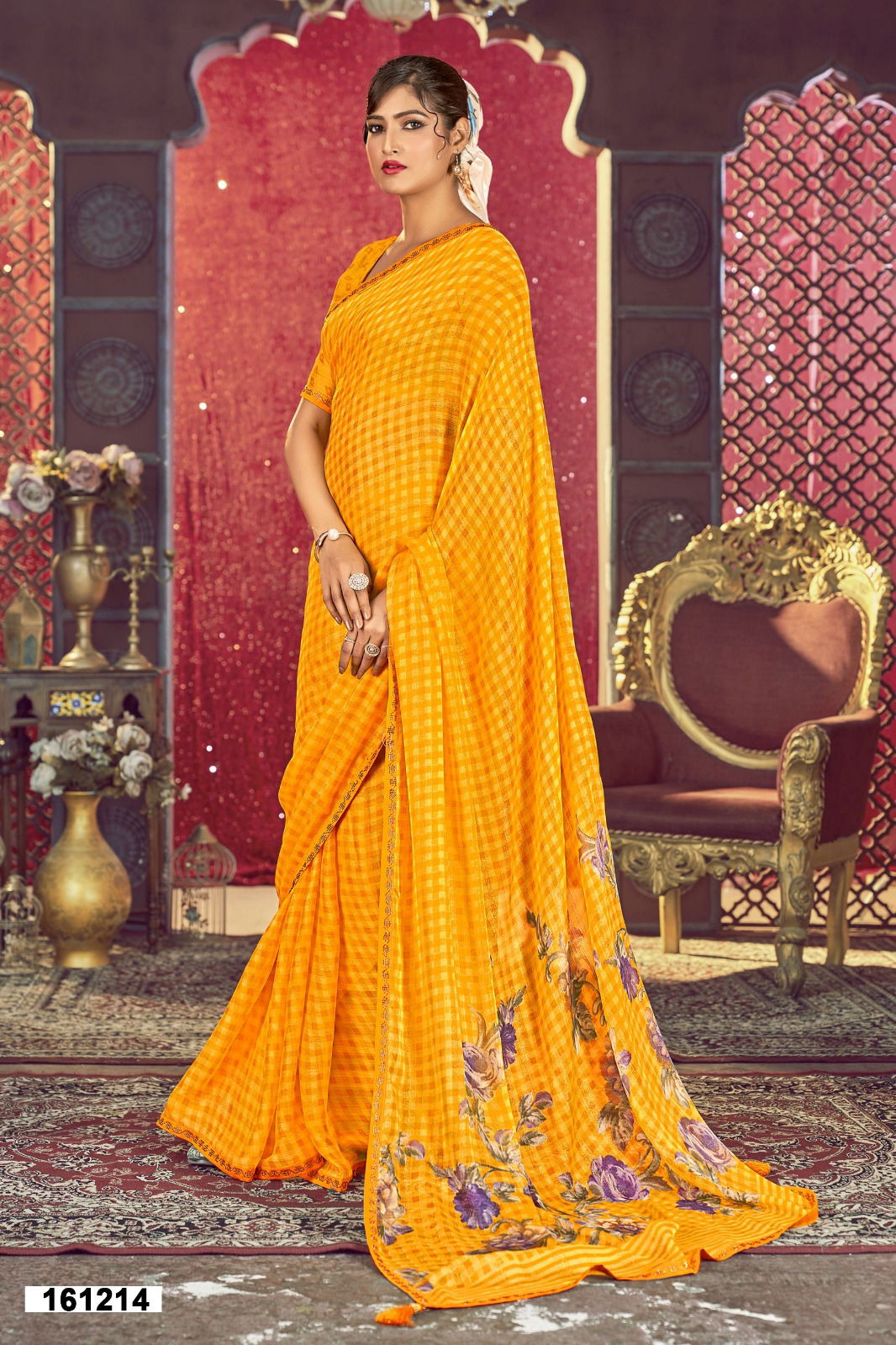 Shivanshi By Vallabhi Printed Designer Chiffon Sarees Wholesale Shop in Surat